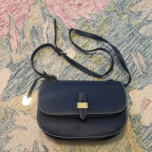 London Fog Dark Blue Crossbody Bag
